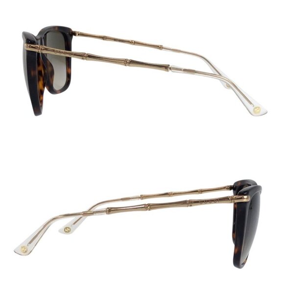 Gucci Brown Gold Metal Plastic 11 A3 F3 M Sunglasses